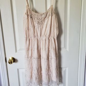 Cream lace dress